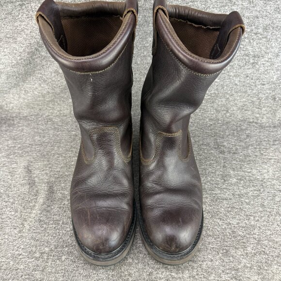 ✅Lacrosse Men's 682000 Brown Leather Western Work Boots Men’s 10.5 Wide Soft-Toe - Picture 6 of 10